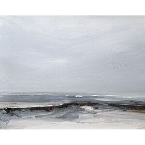 11x14 Maine Original Oil Painting Atlantic Coastal Ocean Seascape Art Signed